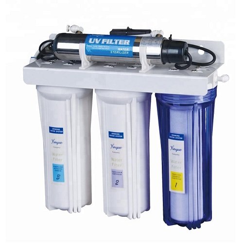 4 Stages Water Filtration System with UV