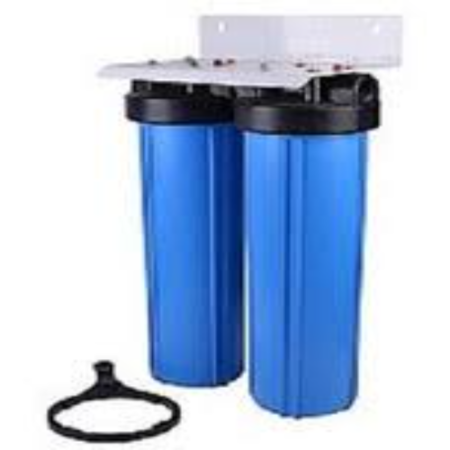 Big Blue 20”x4.5” Dual Water Filter Housing Pre-treatment water filtration system